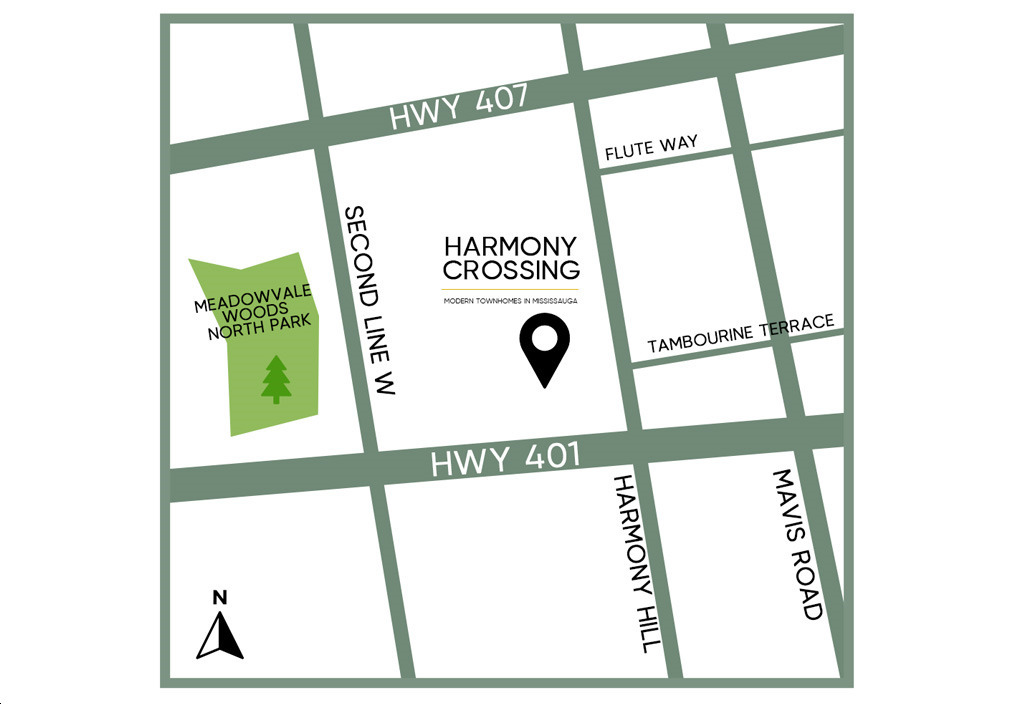 Harmony Crossing Towns located at 6611 Second Line West,  Mississauga,   ON image 2