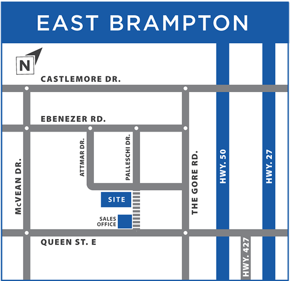 New Claireville Condo Living located at Attmar Drive & Palleschi Drive,  Brampton,   ON image 2